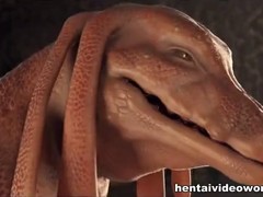 Hentai babes are caught by monsters and they are about to experience an intense orgasm