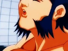 Cartoon guy with rock hard dick wanted to get a blowjob from his lovely girlfriend