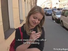 Naive blonde was having sex in front of the camera, hoping to become apornstar