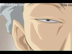Hentai chick is getting molested in the train by a horny stranger who likes her