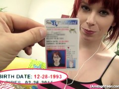 Cute 18 year old emo girl in pink socks gets impaled on a thick cock in a HD porn video
