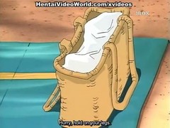 Lovely cartoon babe and her new friend are having casual sex adventure in the nature