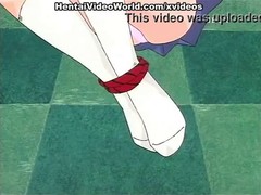 His busty older sister gets tied up and abused by him and his classroom friends