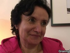 Older woman is aching for a fuck, and her younger neighbor is there to please her