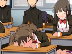 Horny cartoon chick is dreaming that she is getting fucked and moaning loud from pleasure