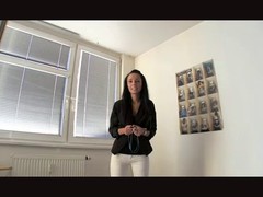 Lovely brunette got an offer she could not refuse because she needed money to pay bills