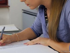 Lesbian teacher is always in the mood to play with fresh girls and sex toys
