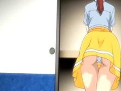 Busty cartoon girl is sucking dick for the first time and enjoying it a lot