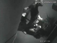 Horny boss fucked his secretary, but her didn't know that a security camera recorded them