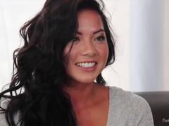 Morgan Lee took off her clothes and started masturbating, when her agent decided to fuck her