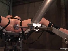 Harmony is participating a bondage sex adventures and enjoying every second of rough pussy drilling