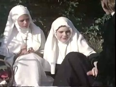 Naughty nuns got very horny and had to find a way to satisfy their intense needs