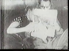 An old black and white porn movie was found in an old basement and shared with everyone