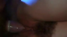 Horny girl is getting banged late at night and moaning from pleasure while she is cumming