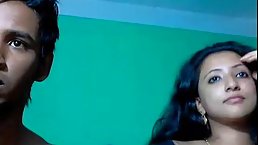 Indian couple decided to have sex in front of the web camera, just for fun