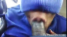 Black guy got a blowjob from his best friend's slutty girlfriend, until he started ejaculating