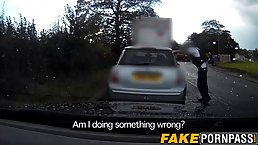 Horny college girl is fucking her handsome friend on the back seat of his car
