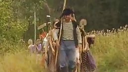 Russian farmer knows that his wife is often getting fucked while he is working in the field