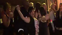 Nasty girls are about to start taking off their clothes in the local night club