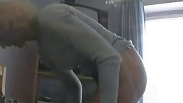 Mature blonde woman enjoyed sucking a huge dick and getting fucked, while her husband was at work