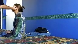 Beautiful hot girl is moaning loudly while getting her partner’s huge fat dick from behind