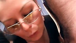 Blonde teacher got down and dirty with her students after they were done with classes