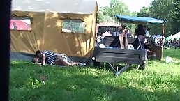 Passionate couple went camping and had steamy sex because they could not hold themselves back