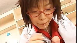 Japanese nurse know what her patients need so she is always happy to give it to them