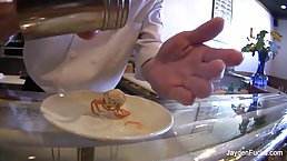 Jayden James was recognized in a local restaurant where people like to watch porn videos