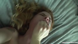 After her tight ass was properly fingered, lovely blonde got fucked until she started moaning