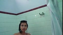 Sensual college girl shaved her pussy and then started fingering it, to satisfy her sexual needs
