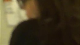 Nerdy girl is sucking dick like a real slut and enjoying every single second of it