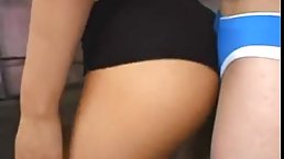 Sexy, Asian babe in black, fishnet blouse is about to have sex with a stranger