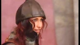 Beautiful Rita Faltoyano is giving a brilliant blowjob to a gladiator before the start of the fight