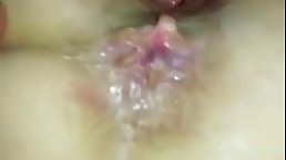 Horny girl was getting fucked in the bedroom, while her boyfriend was on his way home