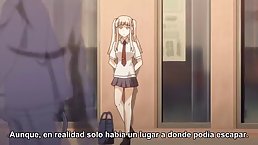 Cartoon babe was peeing in front of her boyfriend, because it instantly turns him on