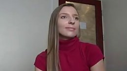 Pretty college girl wanted to get a perfect grade for her project, so she sucked her a dick