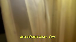 Slutty Thai babe got tied up and fucked in a hotel room by a horny stranger