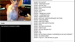 Hot babes are having fun with handsome guys, on chatroulette while their boyfriends are at work