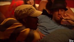 Smiling girl is cheating on her husband with a handsome guy, who is fucking her pussy