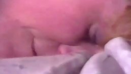 Blonde granny took off her clothes and got fucked hard from the back, until she came