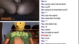 Horny guy is masturbating while watching a naughty babe on web cam, while doing naughty things