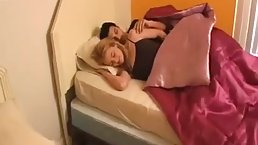Petite blonde woke up very late at night because she was too horny to skip fucking