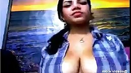 Busty Indian brunette is well aware that her tits might bring her a lot of cash