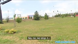 Russian blonde is getting banged in the car while her boyfriend is waiting for her at home