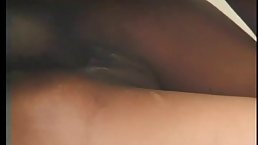 Ebony babe with a pierced eyebrow likes to get fucked in the ass, until she cums