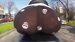 Girls on bikes look amazing, especially if a video was made from the back side