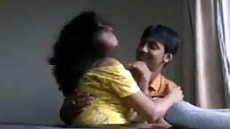 Chubby Indian brunette is enjoying while her friend is playing with her boobs, in her apartment