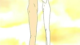 Cartoon babe with small tits is getting fucked very hard, the way she always wanted