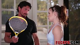 Alison Rey is getting fucked after she lost a tennis match from her new lover